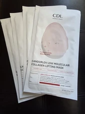 Candorlov Low Molecular Collagen Hydrogel Lifting Mask 840,000 PPM 4 Masks NEW