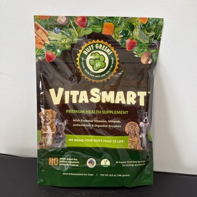 Ruff Greens Vita Smart - Dog Food Topper & Joint Supplement for Dogs - 6.9 oz Nw