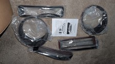 For Jeep Wrangler Front Headlight Grill Inserts Cover Black Accessories
