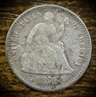 1871-P Seated Liberty Half Dime Silver Coin USA Obsolete Denomination