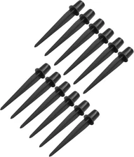 Biaungdo 12 Pcs Ground Spike, 8.25 Inch Black 21.5cm/8.26inch, 12 