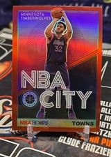 2019-20 Panini NBA Hoops Premium Stock - Nba City Karl-Anthony Towns #14 Red