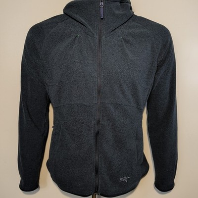 Arc'teryx Damen Polartec Fleece Hoodie Jacke Full Zip Navy Gr. L