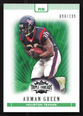 2007 Topps Triple Threads Ahman Green Emerald #/199 #44 Card