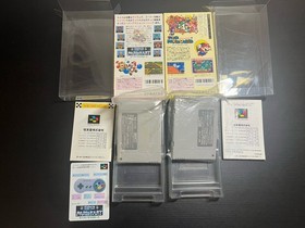 Super Mario World + Super Mario Cart Nintendo Super Famicom SFC Tested Working
