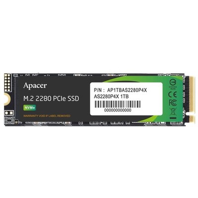 Apacer AP1TBAS2280P4X-1 - 1TB M.2 NVME 2280 interne SSD-Festplatte | Neu