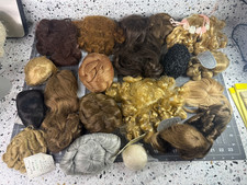 Lot of 18Vtg Doll Wigs By Various Makers and Colors Sizes conditions