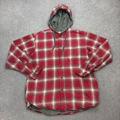 RedHead Jacke Erwachsene Medium Rot Chore Flanell Arbeitskleidung Gefüttert K...