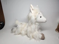 Pottery Barn Kids Fur Friends Llama Plush Stuffed Animal Alpaca Furry PBK 15"