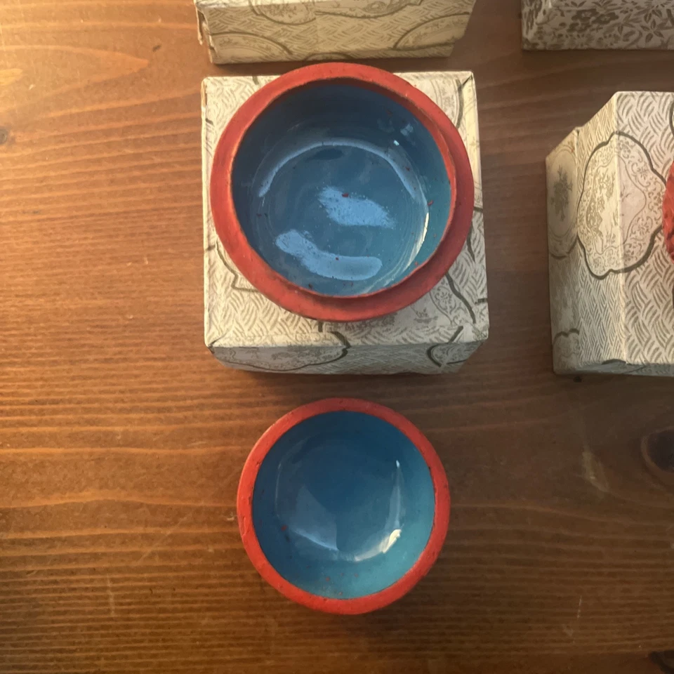 Caja Flor de cinabrio chino varias formas (7 - se vende por separado) descuento en varios Foto 4 de 4