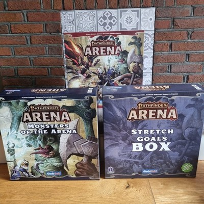 Pathfinder Arena Brettspiel Kickstarter mit Erweiterungspaketen - 100% vollständig