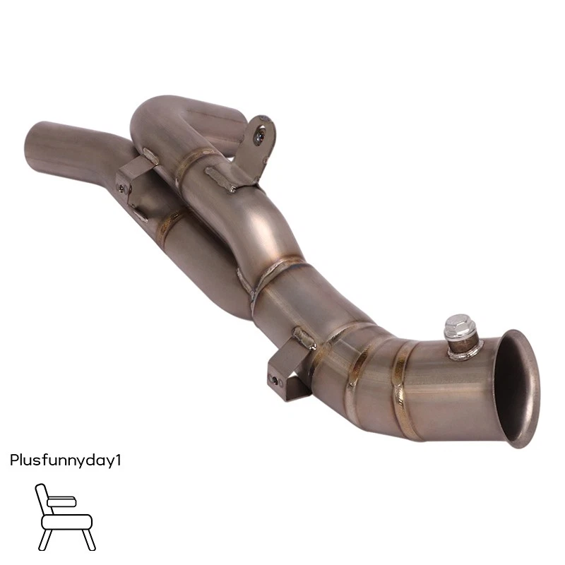 Tubo de escape de bicicleta de aleación de titanio de enlace medio para motocicleta Yamaha YZF-R1 2009-2014 Foto 3 de 4