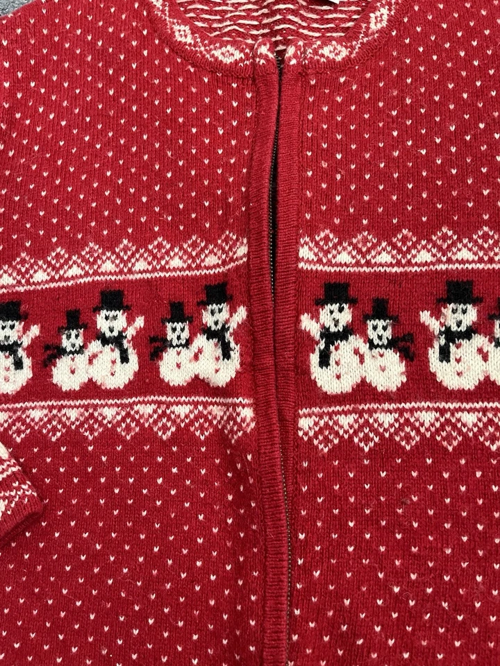 Croft & Barrows Navidad Cárdigan Suéter Talla L. Cremallera Frontal Foto 4 de 4