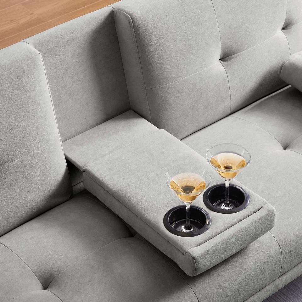 66 «Современный бархат диван кровать футон, трансформируемый складной спальное место кровать двухместный диван - Изображение 3 из 4