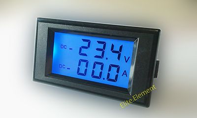 DC +/- 75A 20V Bidirectional Current AMP Voltage Combo Meter Charge Discharge DS