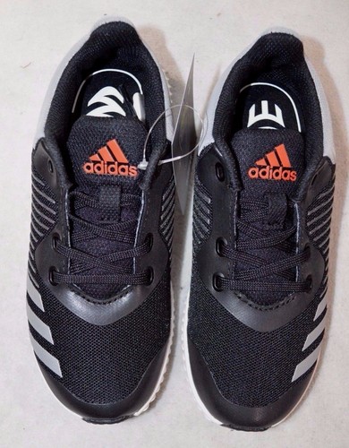 adidas FortaRun K Black/Grey/White Boy's Sneaker- Size 12 WIDE NWB S76957 - Picture 2 of 7
