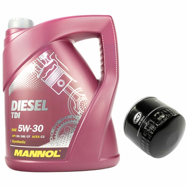 MotoröL ÖLfilter SM5084 Set 5W30 5 Liter FüR Fiat Ducato Kasten Iveco Daily-image