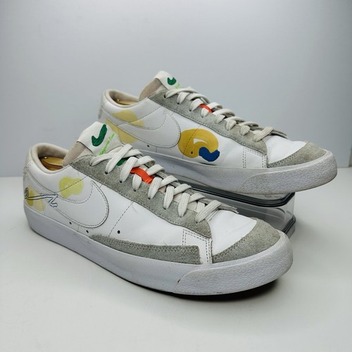 Nike Mayumi Yamase x Blazer '77 Flyleather Low Earth Day Mens 10.5 DM0882-100 - Picture 2 of 8