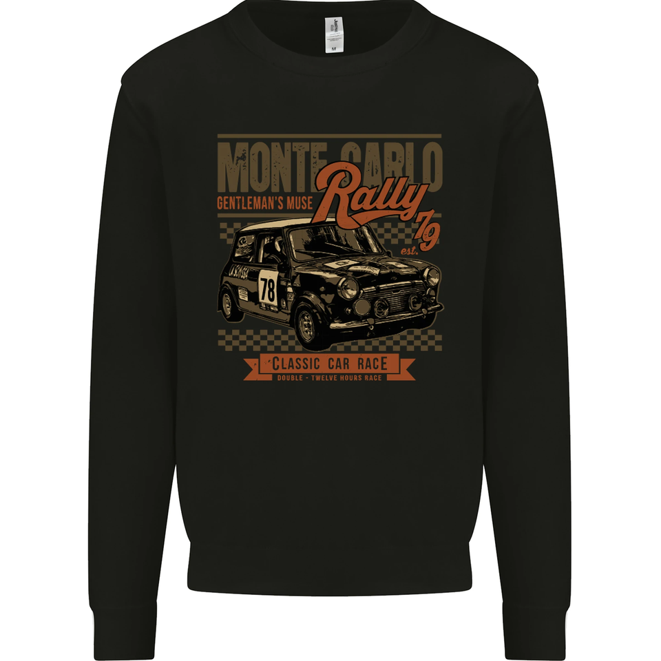 Monte Carlo Rally 79 Mini Car Enthusiast Kids Sweatshirt Jumper eBay