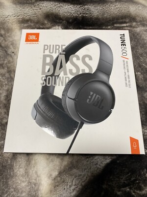 JBL by Harman Pure Bass Sound Tune 500 x Hands-Free Calls Blue Wired Brand-New