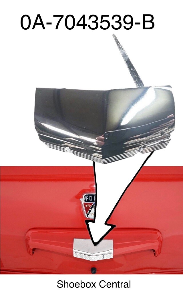 1950 Ford Chrome Trunk Deck Boot Lid Handle NEW | eBay
