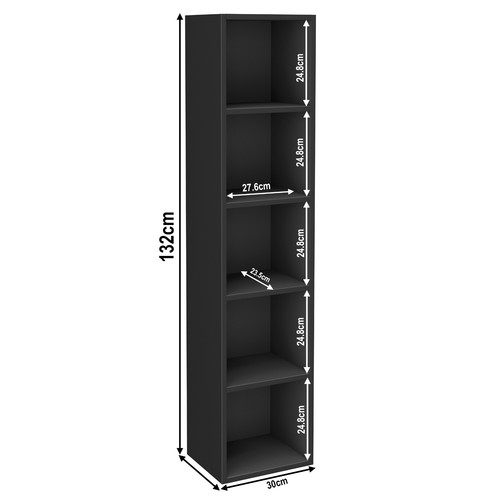 2 3 4 5 Tier Wooden Bookcase Cube Storage Unit Book Shelf Display Shelving Stand - Picture 145 of 170