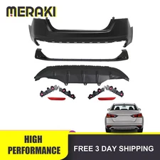 For 2019-2023 Nissan Altima Rear Bumper Cover Kit with Valance Panel 