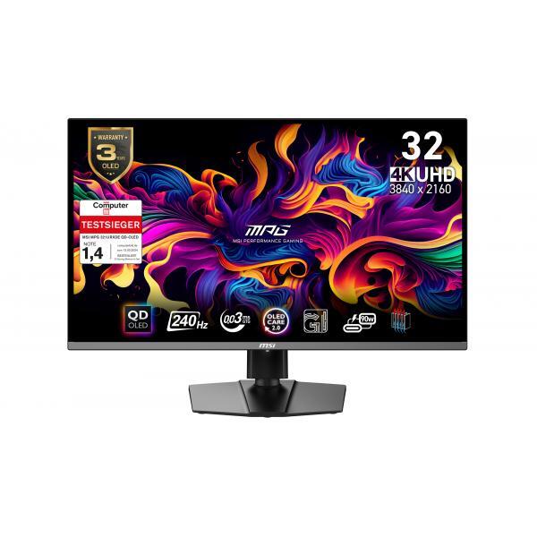 MSI MPG 321URXDE QD-OLED Monitor PC 80 cm (31.5") 3840 x 2160 Pixel 4K Ultra HD