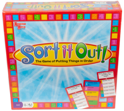 Sort It Out! The Game of Putting Things in Order University Games BRAND NEW NIP