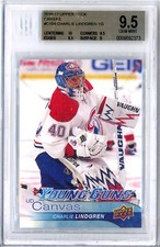 2016-17 Upper Deck Young Guns Canvas #104 Charlie Lindgren RC - BGS 9.5 GEM MINT