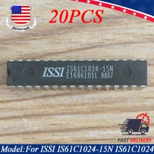 20PCS For IS61C1024-15N IS61C1024 128K x 8 HIGH-SPEED CMOS STATIC RAM DIP-32