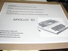 ROYAL APOLLO  TYPEWRITER  INSTRUCTION MANUAL thumbnail