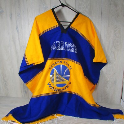 NBA Golden State Warriors Poncho -Basketball Apparel Customizable One Size
