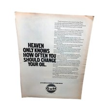 1973 Gulf Oil Original Print Ad Vintage
