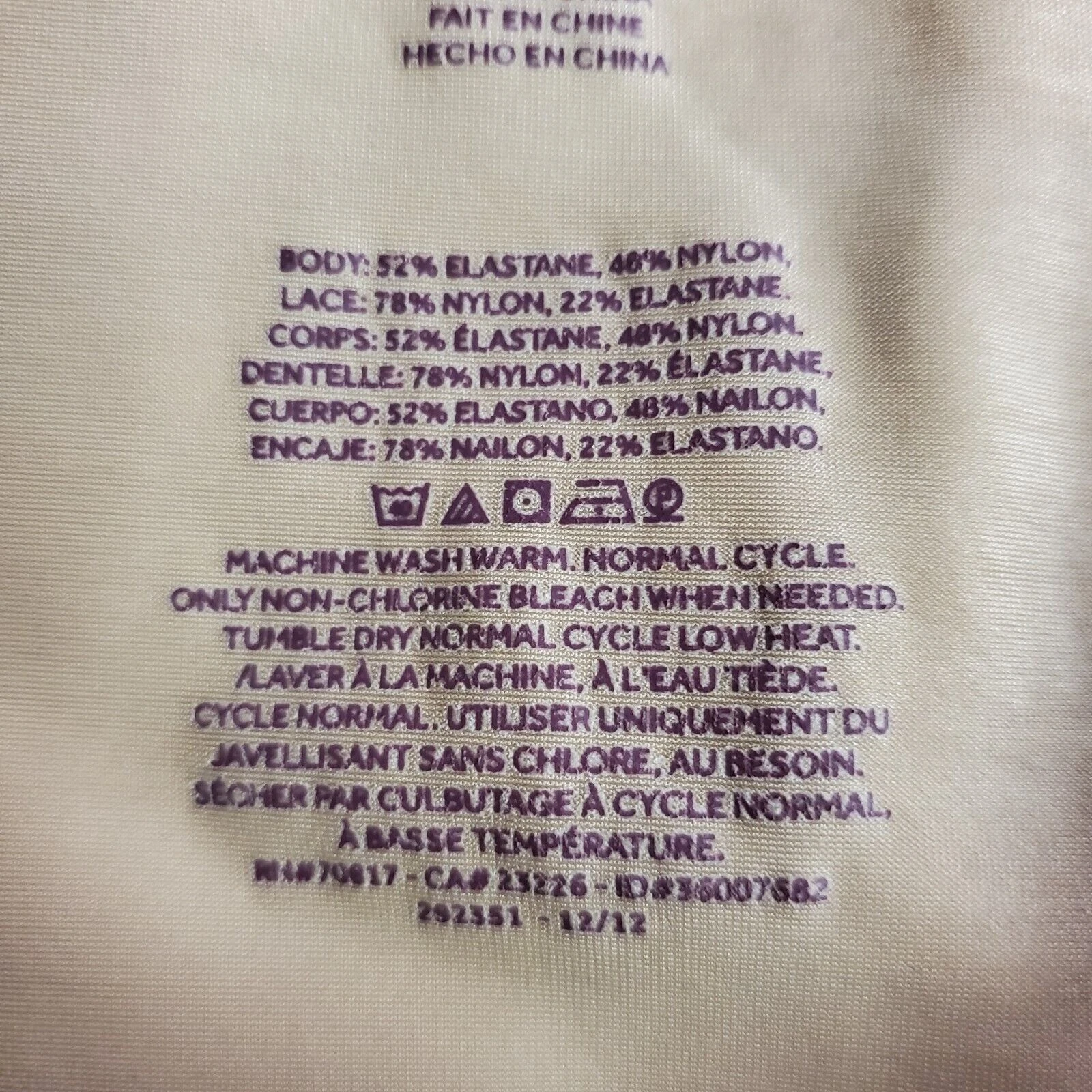 UNDERCOVER Abito donna Victoria Secret così curvo modellante slip taglia M mini pizzo romantico