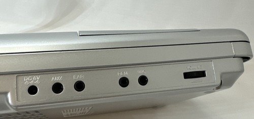 Jensen Portable Cassette Player /Recorder/ Mic Black & Silver MCR-100 Tested - Picture 13 of 14