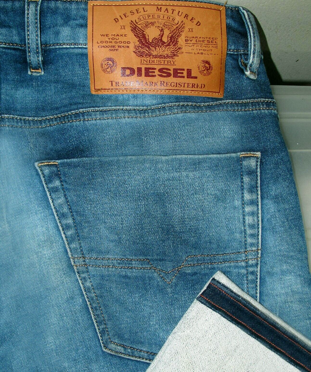 HOT Men's DIESEL KROOLEY-Y-T 69XF STRETCH SWEAT JOGG PANTS Denim