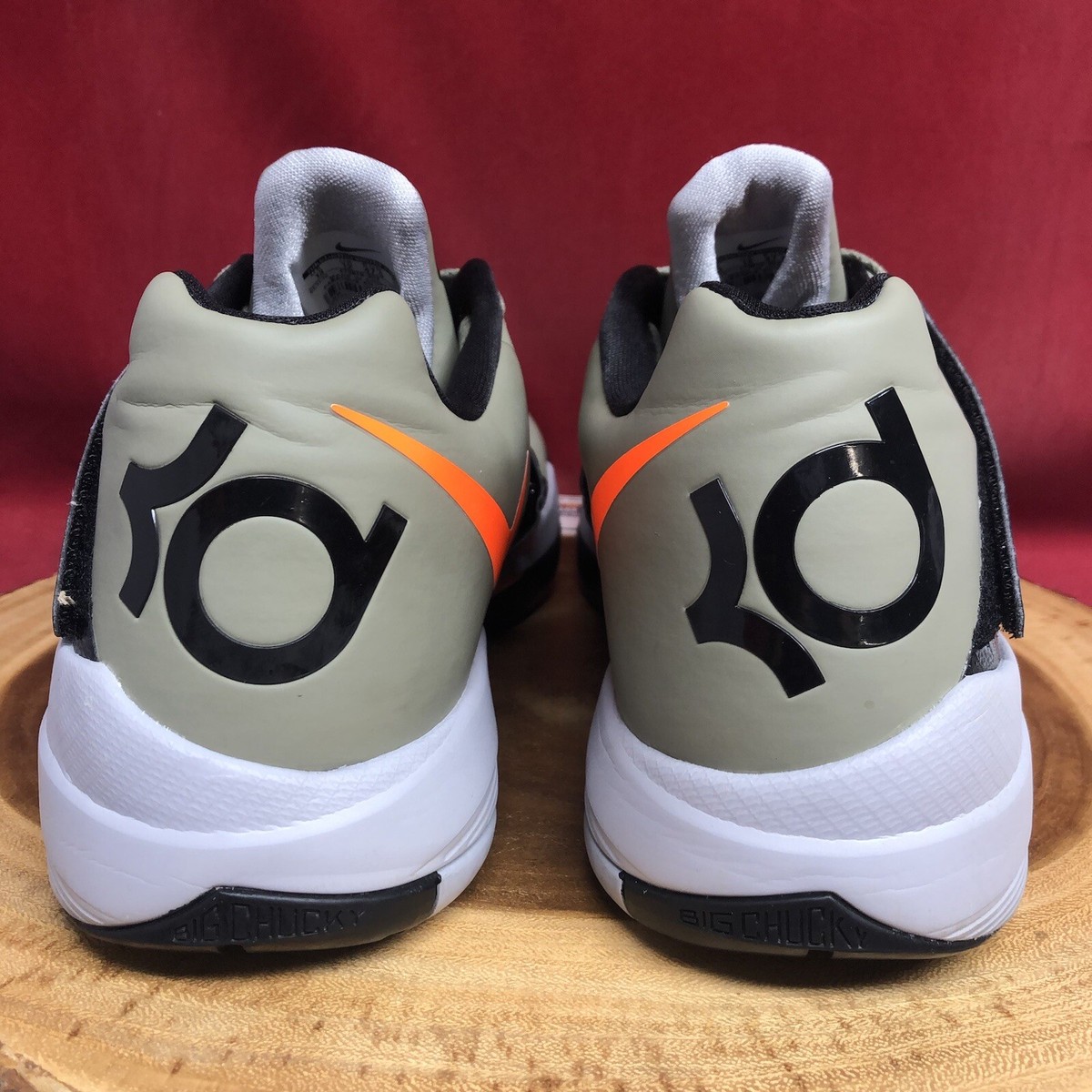 NIKE ZOOM KD IV 4 KEVIN DURANT UNDEFEATED ROGUE GREEN ORANGE