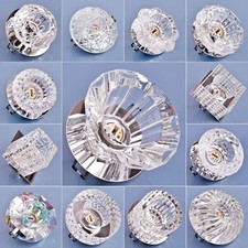 Glas Einbaustrahler Einbauspot STAR Massives Kristallglas Spot Deckenlampe G9