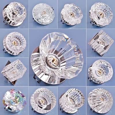 Glas Einbaustrahler Einbauspot STAR Massives Kristallglas Spot Deckenlampe G9