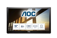 AOC I1659FWUX 16" 1920 x 1080 IPS/WLED Portable Monitor - Black