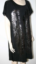 H&M Dress REDUCED ~NEW~Size XL~NWT~Black/Silver~WASHABLE~MINT~STRETCH~FREE H