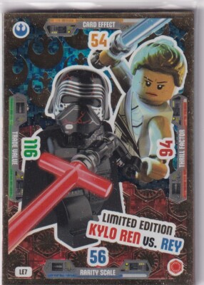 Lego Star Wars Serie 3 Karte Nr. LE7 Kylo Ren vs. Rey Limited Edition