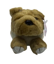 Vtg 1998 Puffkins Bosley Bulldog Plush Stuffed Animal Toy Collectible Swibco