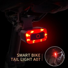Smart Bike Light Brake Recognition Lights Car UsbC Rechargeable Safety Warning