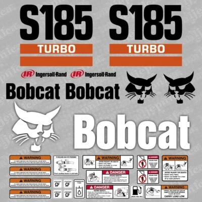Bobcat S185 Turbo Lader Aftermarket Aufkleber / Ersatzaufkleber Set - Bild 1 von 3