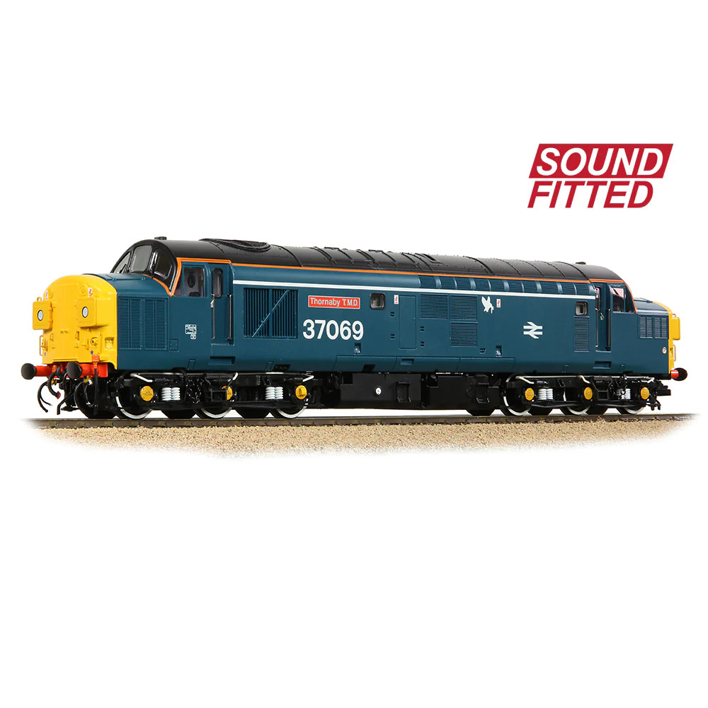 Bachmann 35-312SF OO Gauge Class 37/0 Split H/C 37069 Thornaby TMD BR Blue DCC S