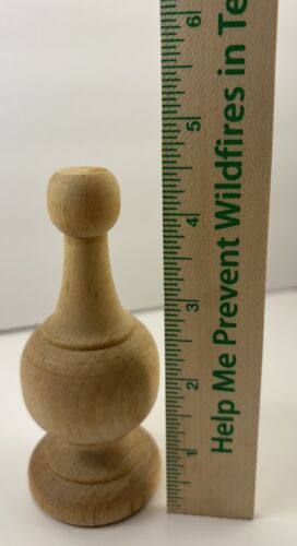 x12 Wood Post Cap Finial 4.5” x 1 7/8 Accent Wooden Functional Decorative USED - Picture 7 of 8