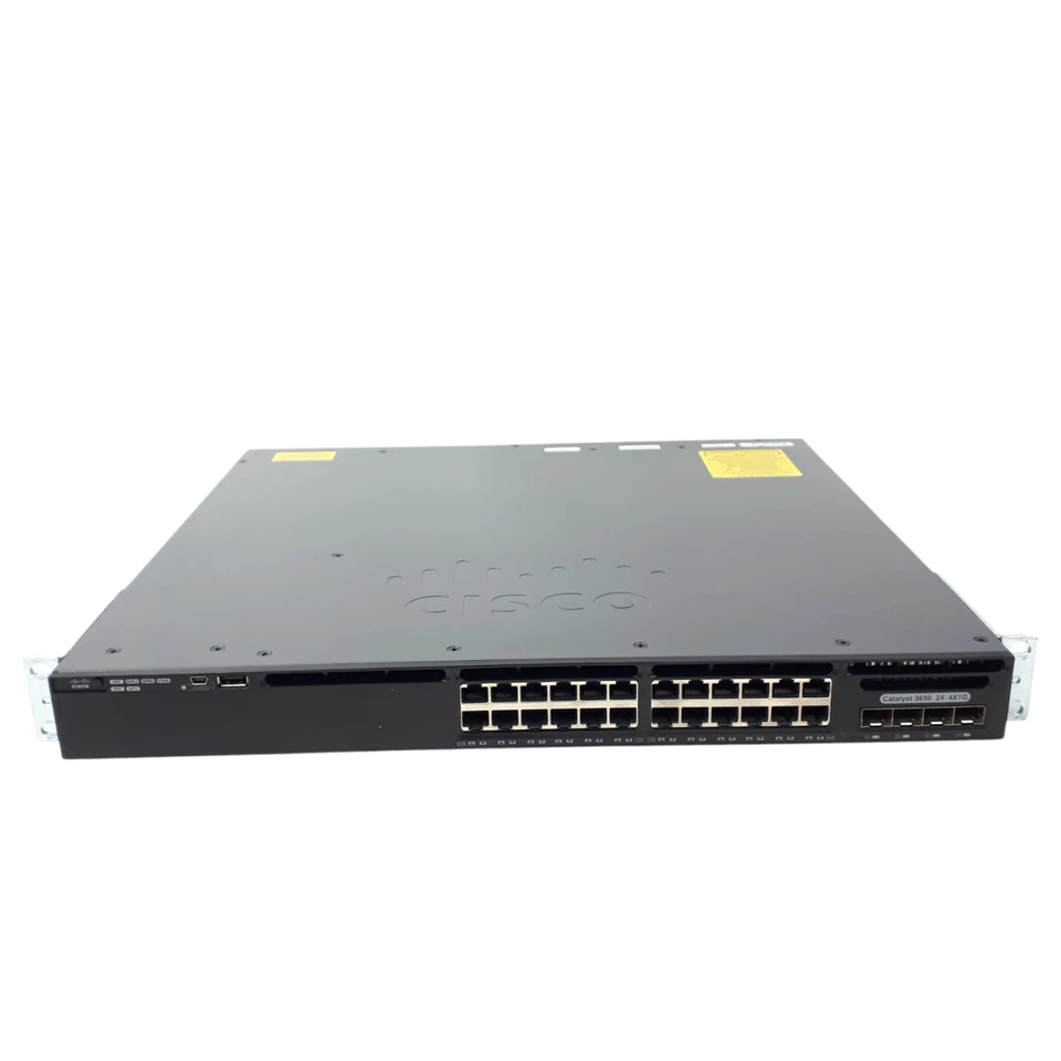 Cisco Catalyst 3650 WS-C3650-24TS 24 Port 4X1G Ethernet Switch RackearsPSU E5089 - Image 4 of 4
