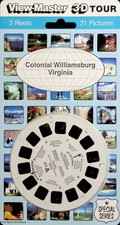 COLONIAL WILLIAMSBURG VIRGINIA 3d View-Master 3 Reel Packet NEW SEALED